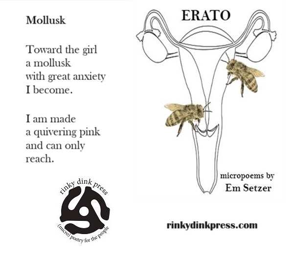 Last week for submissions, so here's a sample from one of our latest zines by <a href="/EmSetzer/">em setzer🏺</a> 

For guidelines or to order our latest series:   
rinkydinkpress.com 

#poetrycommunity #WritingCommmunity