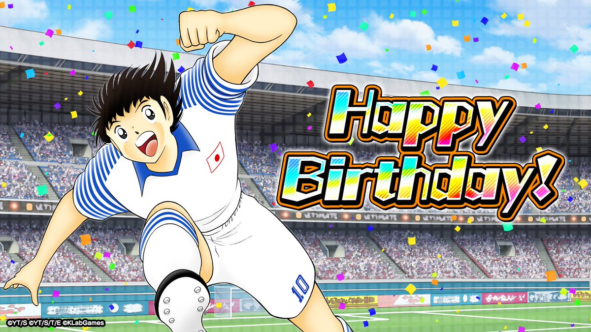 tsubasaDT_en's tweet photo. ＼🍰HAPPY BIRTHDAY🍰／
28th July is Tsubasa Ozora's birthday! ✨
Let's celebrate Tsubasa's birthday together! 👏

#TsubasaDT https://t.co/J1ULNQnOB5