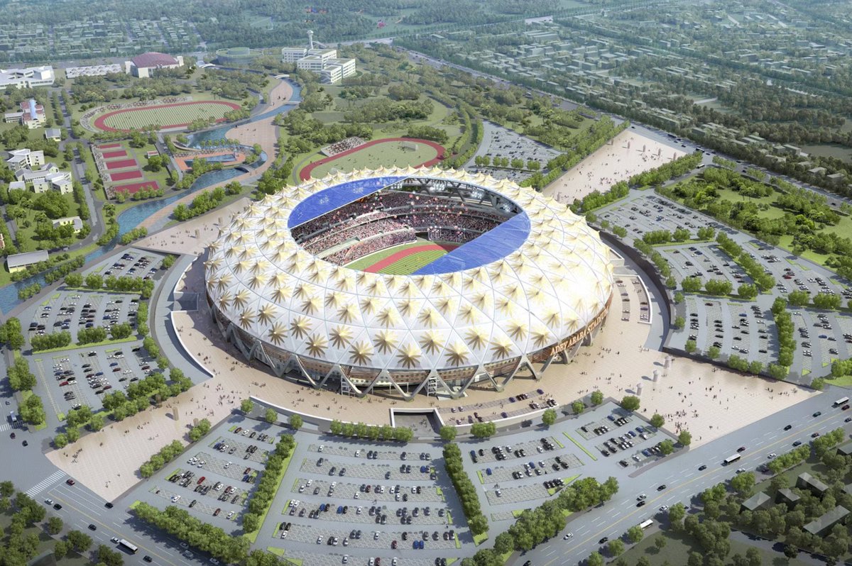 kieEthiopia's tweet image. #Ethiopia : , Addis Ababa National Stadium in the capital #Addis_Ababa, is in the final stage of construction.
The second and final phase was recently launched, with the aim of completing the 62,000-seat stadium at a total cost of 8 billion Ethiopian birr (227.272 million $