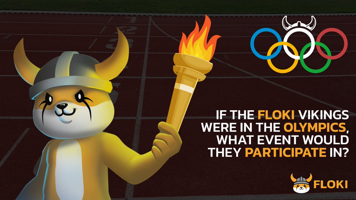Good morning! 🌞

#Floki wishes all the athletes the best of luck with #Paris2024 kicking off today!

If the Vikings were in the #Olympics, what event would they compete in?