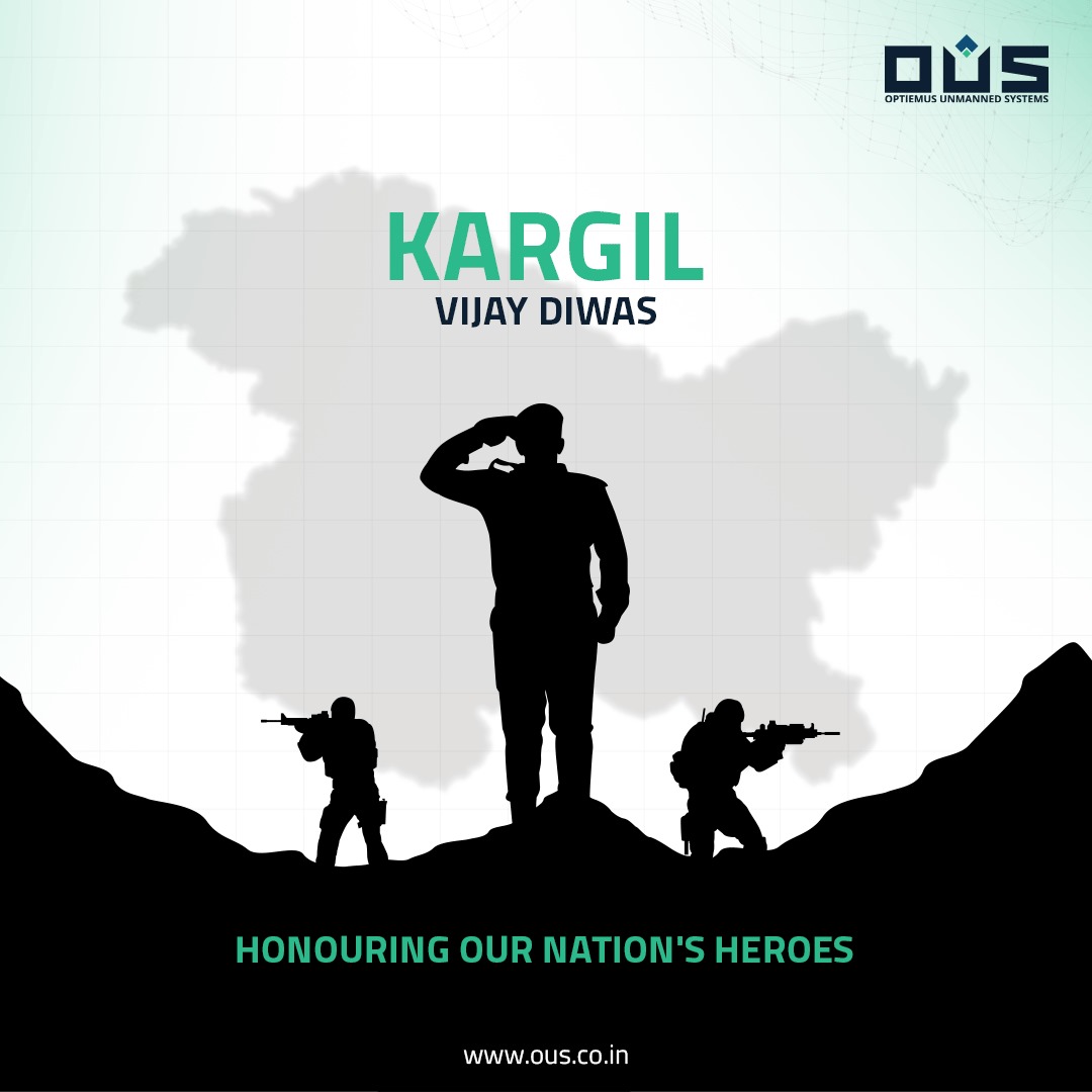 ousindofficial's tweet photo. Honoring the bravery of our soldiers on Kargil Vijay Diwas. Proud to support our heroes with cutting-edge tech. Jai Hind! 🇮🇳 #KargilVijayDiwas #OptiemusUnmannedSystems #SaluteToHeroes https://t.co/eaPx3giAnM