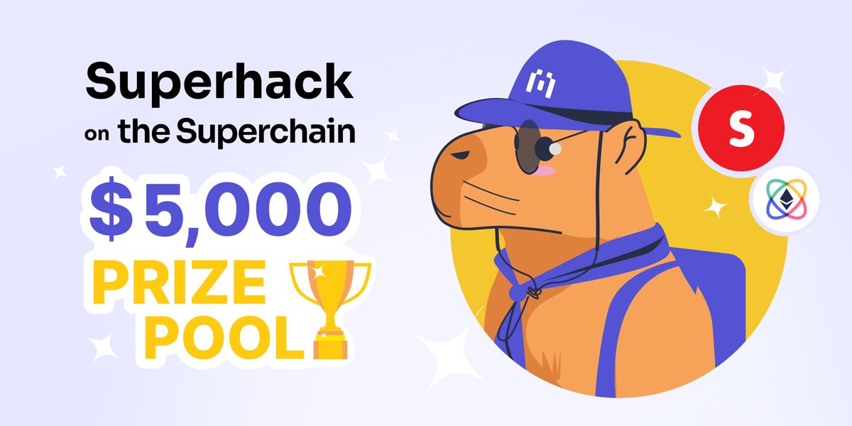 ⚡️ Calling all hackers 👨‍💻 and builders 🏗️

Join the <a href="/ETHGlobal/">ETHGlobal</a> #Superhack from August 2-16, 2024. Build your #Superchain dream project and integrate Blockscout for a share of the $5K prize pool (split evenly among qualifying projects).

Ready to win? Dive into the hacker's
