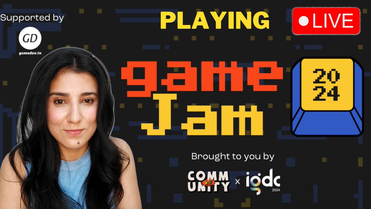 sushbelazy's tweet photo. Playing games made in @wtfiscommunity x @theindiagdc Game Jam 2024. Supported by @gamedev_india 
Join me tonight at 9:30 pm live on youtube.

#wtfcommunity #igdc #wtfxigdc #gamedev #gamedevin #gamejam #Livestream https://t.co/3iiuNa8hWS