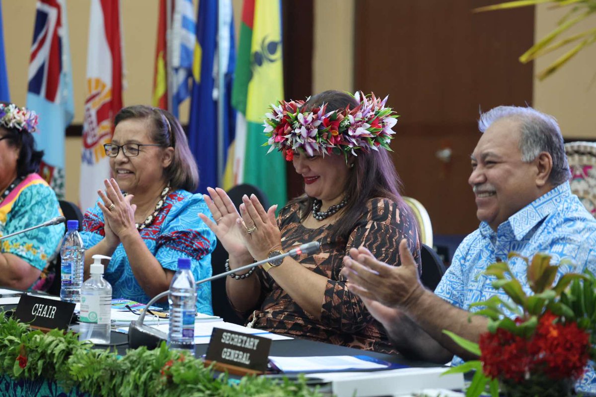 ForumSEC's tweet photo. #PacificWomenLeaders
The 3rd #PIFWLM wrapped today, everyone leaving with the resonating question from inspirational speeches including keynote by #RMI President Heine- what will you do today to create a more just and equal 2050 world?  
More at https://t.co/VFHdKwkk73 
#PLGED https://t.co/y3lOdwqYfl