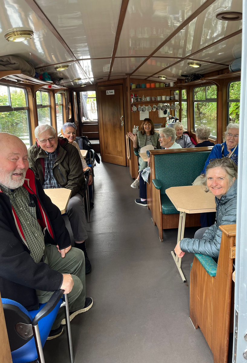 VillKitchenCIC's tweet photo. Our Big Day Out took a small jaunt up the Union Canal with the Seagull Trust 🛥️

The boat went around @FalkirkWheel and we stopped into the cafe for a spot of lunch! Thanks to our volunteers as always 🙏

Find out more about our Big Day Out 👇
🔗 https://t.co/XYkfUKCKT8 https://t.co/nKWvXk5r3b