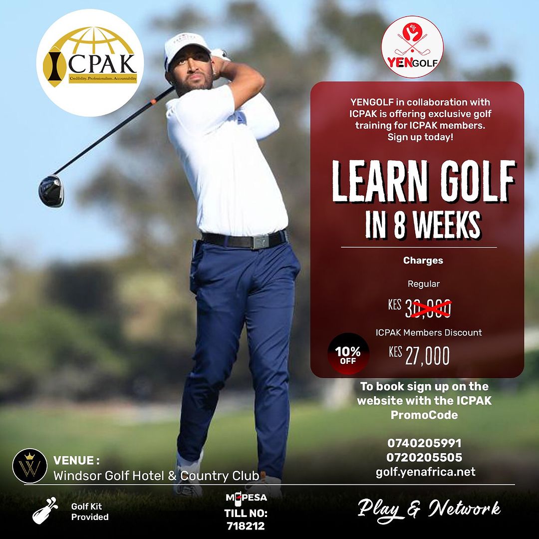 WGHCC's tweet image. 🏌️‍♀️ Exclusive Offer! ⛳

Join YEN Golf Africa &amp;amp; ICPAK at The Windsor Golf Hotel &amp;amp; Country Club for expert training at 10% off! Improve your game with top-notch guidance. 🌟

#LearnGolf 
#YENGolfAfrica 
#ICPAK 
#WGHCC