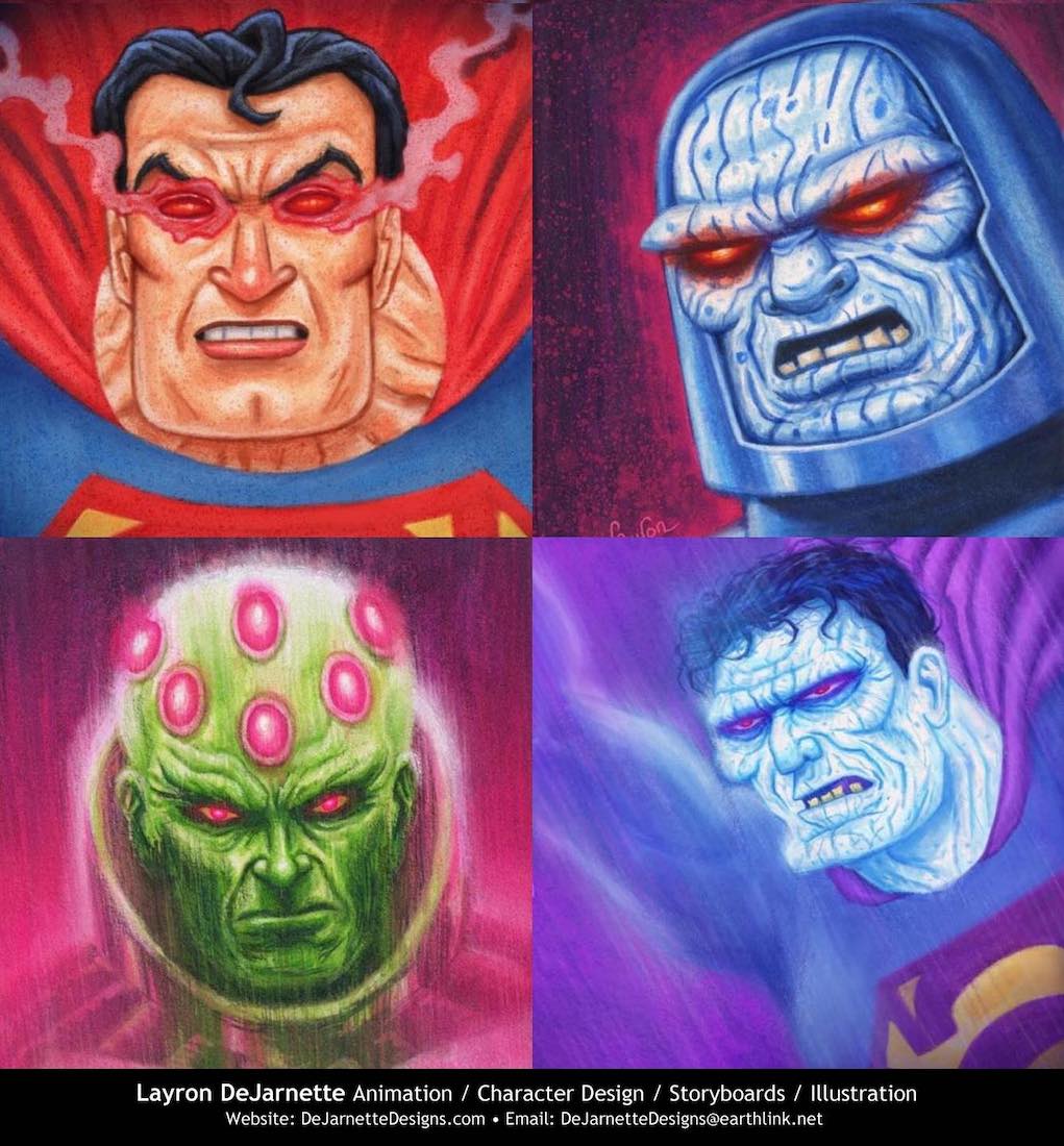 LayronDeJarnett's tweet image. Here are some old illustrations I did of Superman &amp;amp; his villains for #CryptozoicEntertainment. 
Lots of original art for sale at LayronDeJarnette.storenvy.com
-
#superman #manofsteel #dccomics #bizarro #krypton #darkseid #brainiac #comics #comicbooks #layron #layrondejarnette