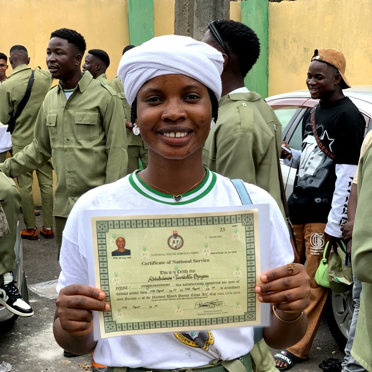 Delight472's tweet photo. Twelve months of growth, resilience, and unforgettable memories. 🎓🇳🇬
Alhamdullilah
#NYSC
#Newchapter
#Yesteday https://t.co/6zG2BE76KZ