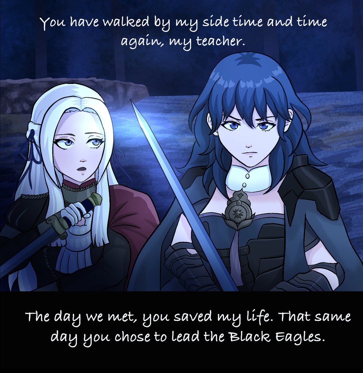 Cursedstuff20's tweet image. Happy five year anniversary!

Three houses is a game that means much to me. Even after all these years, I am proud to belong in this community. (1/3)

I will post some of these images on their own.

#FE3H_Anniversary #FireEmblem  #edeleth #Edelgard #Byleth #Edelgard
