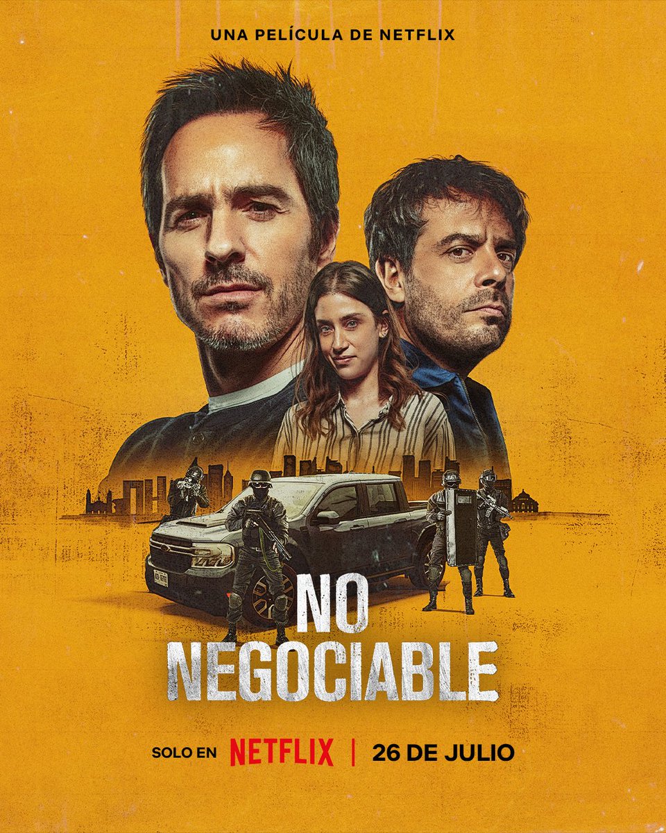 CinemaRareIN's tweet image. Hostage negotiator Alan Bender is called to rescue the president from a kidnapping, only to find himself also mediating to save his wife and marriage.

Mexican film #NonNegotiable (2024, Spanish) by #JuanTaratuto, now streaming on @NetflixIndia.