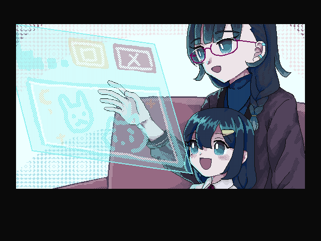 paper_hamu's tweet photo. PC-98リスペクトアンドロイドカウンセリングADV「バイナリ・シンドローム」を制作中です。体験版あるよ
https://t.co/yD2UaDlIlL https://t.co/5DcjB0RiRm