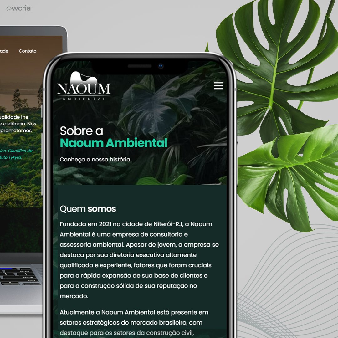 wcria's tweet image. Redesign e reestruturação visual do site institucional da Naoum Ambiental. Veja este e outros projetos em wcria.com.br/portfolio
#SIteInstitucional #ProgramaçãoWeb #Redesign