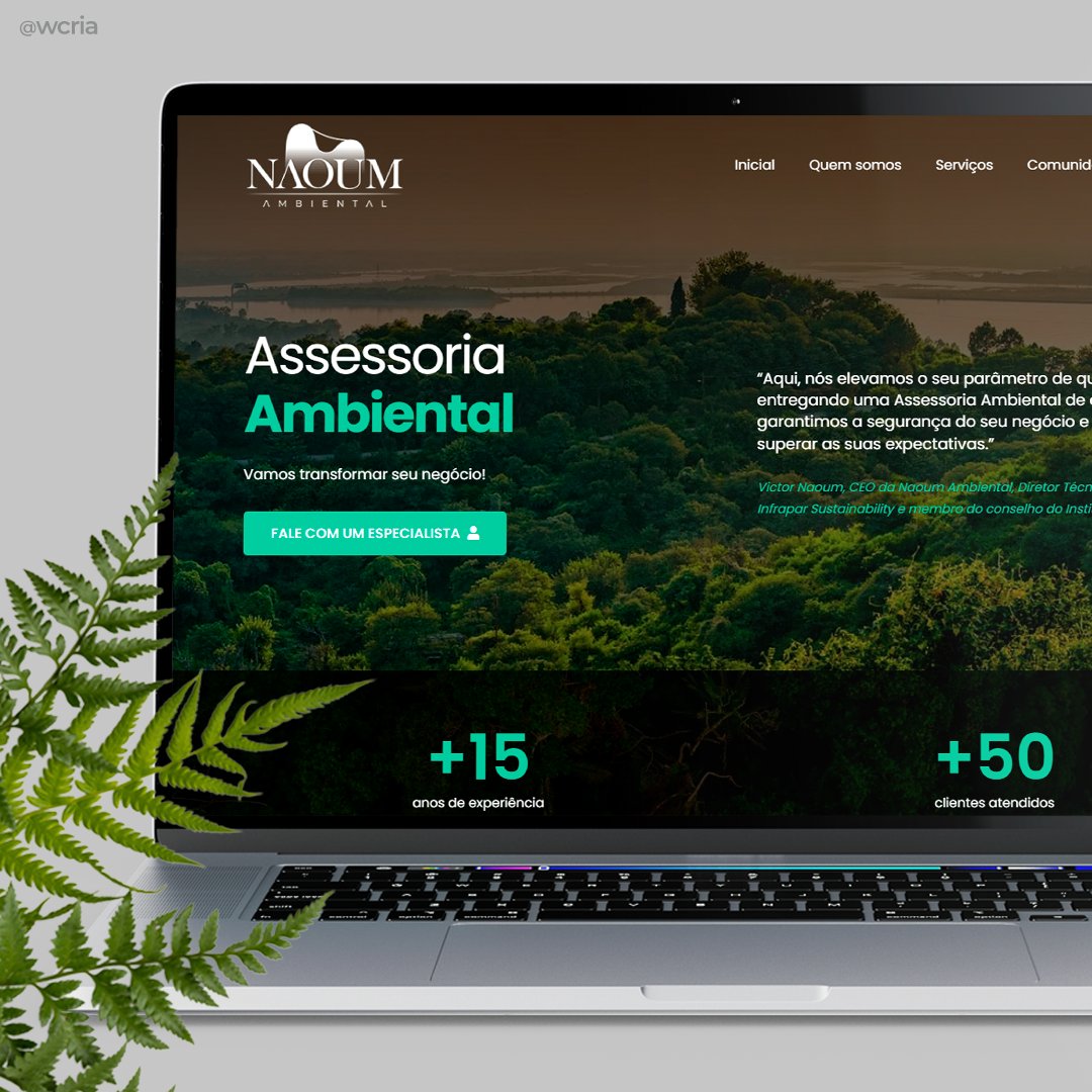 wcria's tweet image. Redesign e reestruturação visual do site institucional da Naoum Ambiental. Veja este e outros projetos em wcria.com.br/portfolio
#SIteInstitucional #ProgramaçãoWeb #Redesign