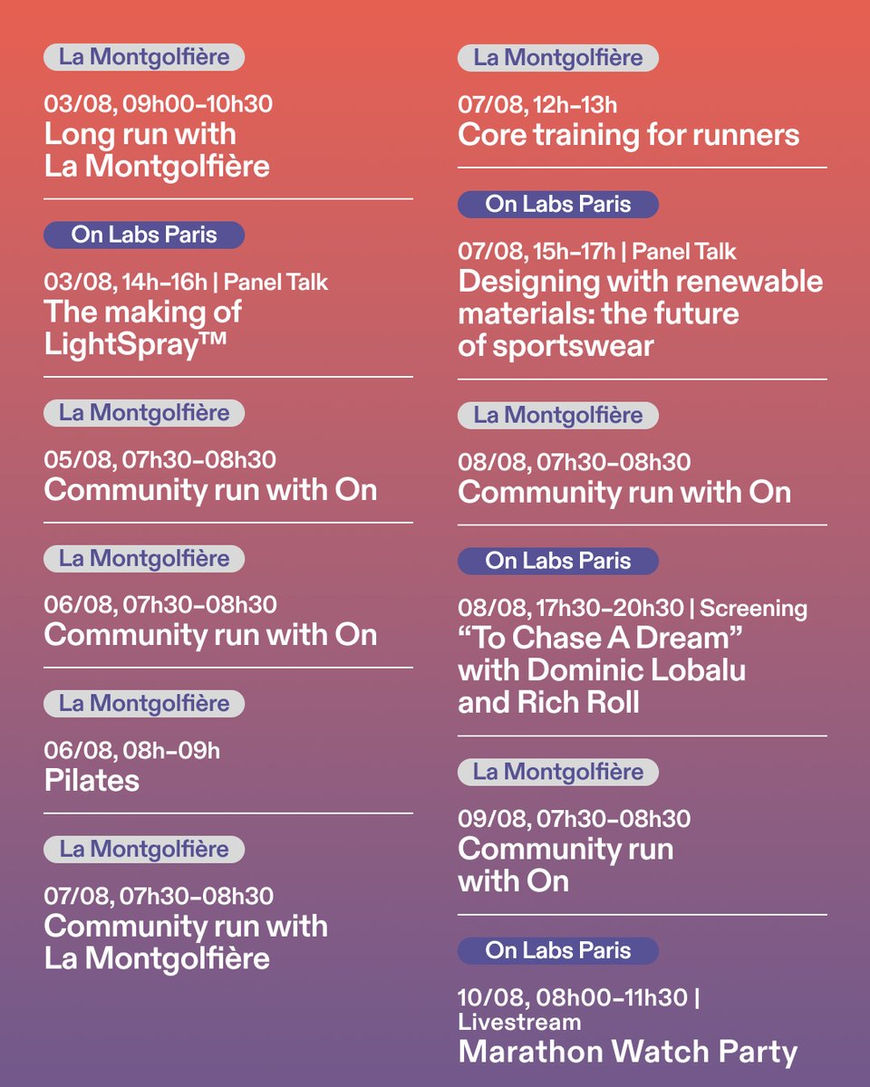 on_running's tweet photo. All our Paris events can be found right here: https://t.co/fUT1TXlxz4

Let us know if you have any questions 👇

#DreamTogether https://t.co/lYOnwLW1VX