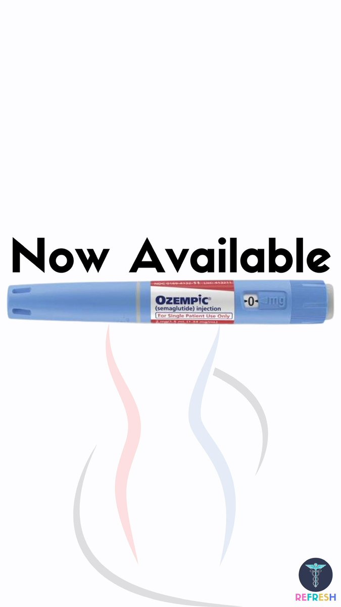 DRFRESHPRP's tweet image. Ozempic (Semaglutide) injections for Weight-loss available at Refresh Medical Aesthetics.

Call / WhatsApp us on:
0814966403 or 0136561490

Cost of 1mg
R3990

#Ozempic #Cabinet #OlympicGames #SunCityPrison