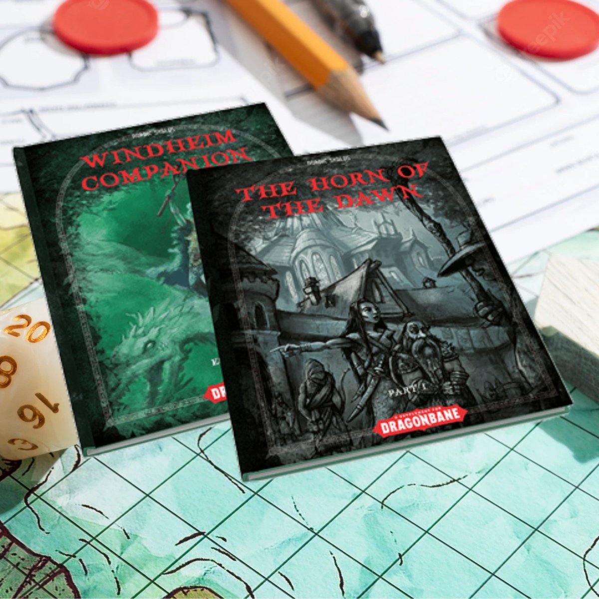 rollspelspappan's tweet photo. Also a late pledge for Windheim and the Horn of Dawn (swedish versions) for #Dragonbane.

#ttrpg #ttrpgs #rollspel #DrakarochDemoner https://t.co/5AdVQqjmm0
