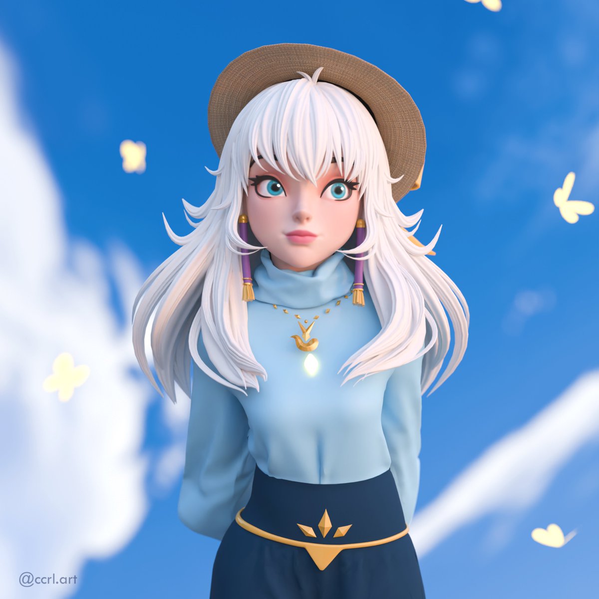 ccrlart's tweet photo. Made a #skycotl fanart in blender ✨
.
.
.
#skychildrenofthelight #3dart #thatgamecompany  #blender #digitalsculpting #zbrush #blue https://t.co/ILImGwpxXz