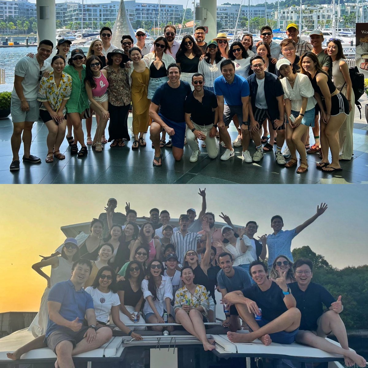 sc0ttpugh's tweet photo. Another epic summer boat party for the @figma APAC team. So proud of what this team has built in the past year. Most importantly the culture! Welcome @ciruyv to team APAC. You have definitely turned up the vibes a notch or two!! https://t.co/jou6J28Z70