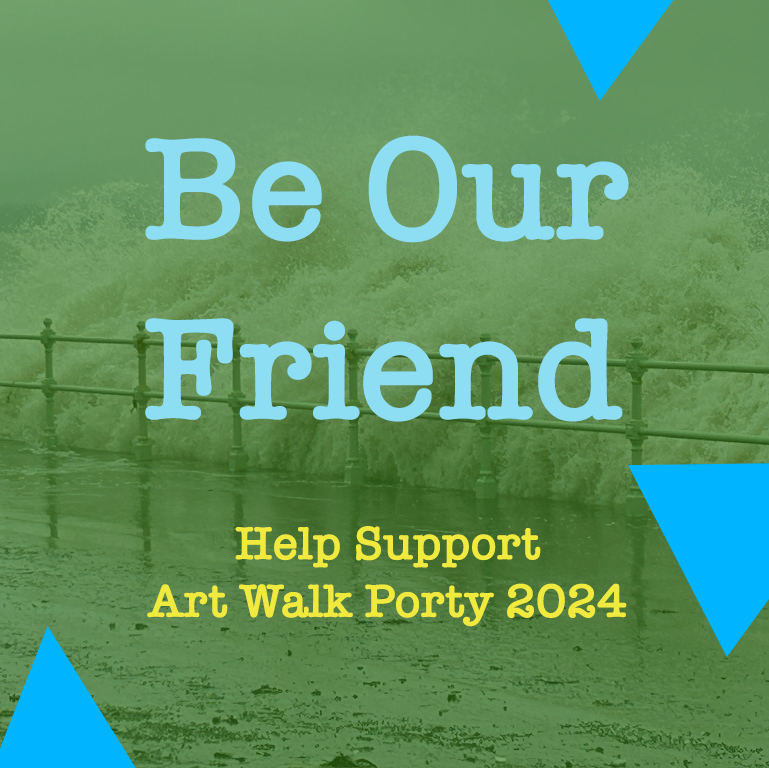UnderCurrent Announcement - mailchi.mp/ec97cb770a3b/2… Read about our 2024 Art Walk Porty Festival - 7-15 September - and ways to support us as we continue to navigate some funding challenges this year.