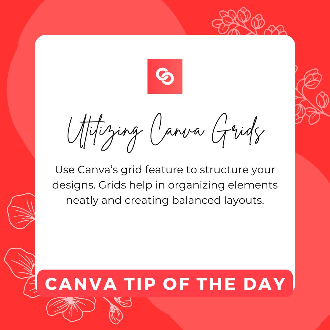 Coursewise_'s tweet image. Organize your designs with Canva grids for balanced and neat layouts! 🗂️ #CanvaTips #DesignGrids #LayoutDesign🔥