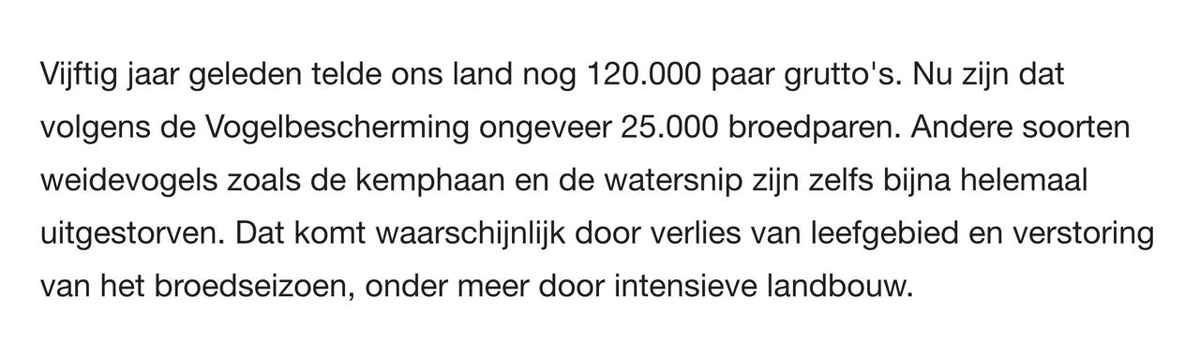 GideonvMeijeren's tweet photo. De afgelopen 50 jaar is het aantal boerenbedrijven afgenomen van ong. 150.000 naar 50.000. Weidegrond moet plaats maken voor woningen, zonnepaneelvelden en megawindturbines.

Logisch dus dat het aantal weidevogels afneemt. Echt schofterig om hier de boeren de schuld van te geven. https://t.co/CWzX3zxrQp