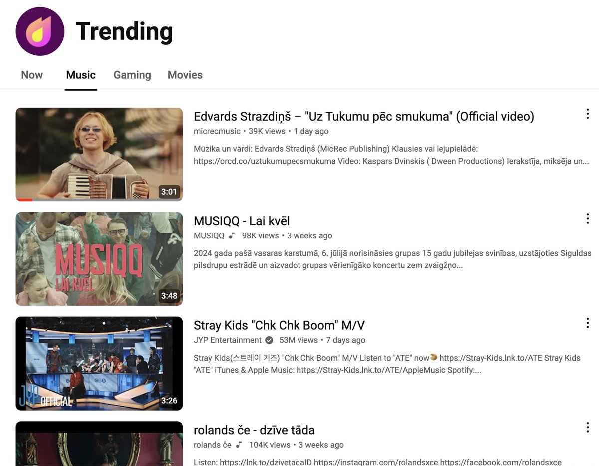 40 000 skatījumu diennakts laikā un #1 YouTube Music Trending topā! Jā, tas ir Edvards Strazdiņš ar savu jauno hitu - "Uz Tukumu pēc smukuma"! 
Skaties video: youtu.be/8TKxiIt4qbA?si…
Lejupielādē vai klausies: orcd.co/uztukumupecsmu…