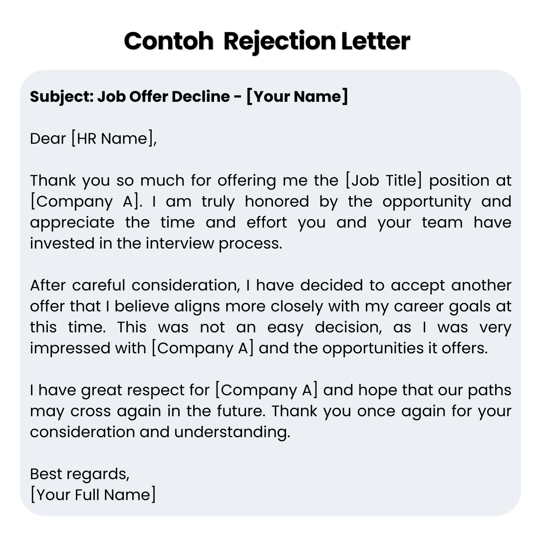 How to professionally and politely reject a job offer.😉