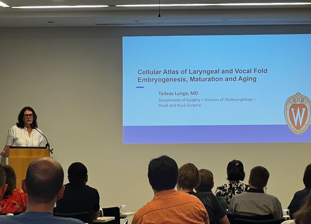 thibeaultlab's tweet photo. We are having a wonderful time in #Erlangen for #ICVPB!
Fantastic presentations from Dr. @thibeaultlab , Vlasta Lungova, @AlexGavinFoote and @AnumithaVenkat1 ! #tissueengineering #singlecellRNAsequencing #microbiology #larynx #voicescience @WiscSurgery @WiscOtoHNS @NIDCD https://t.co/7wegXtVvYP