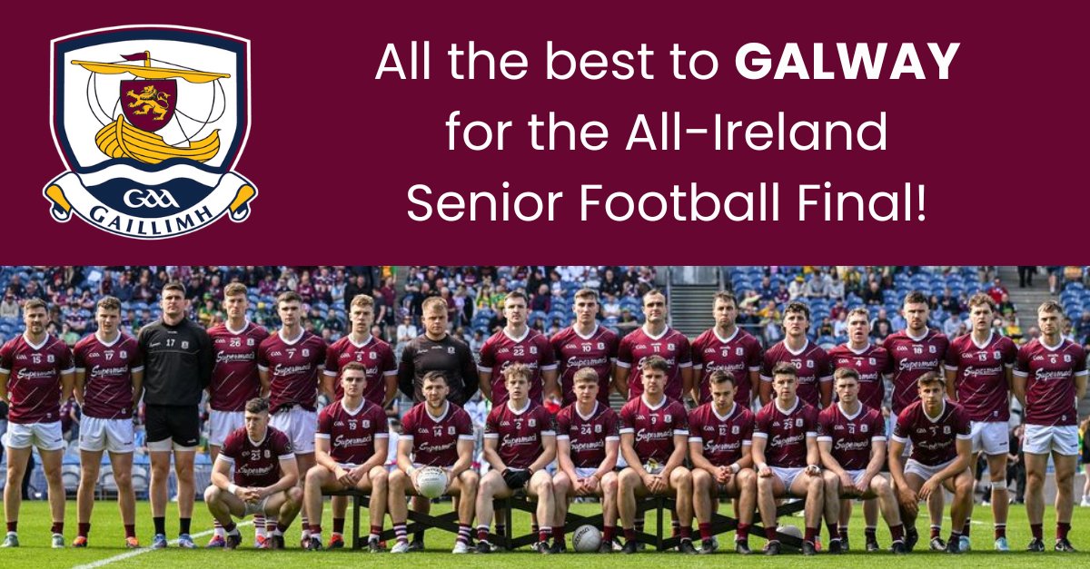 With two locations in county Galway, many of our CLS colleagues are getting ready to cheer on Galway in the All-Ireland final this weekend - best of luck to all the players and supporters!

#GalwayGAA #AllIrelandFinal #SupportLocal #Galway