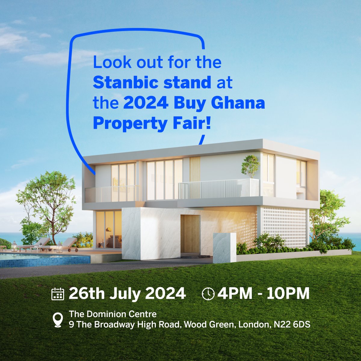 StanbicBankGH's tweet photo. Absolutely buzzing to have you at our stand today! We are at The Dominion Centre, London, for the Buy Ghana Property Fair.

#DoItWithStanbic #TheDominionCentre https://t.co/gl6X67SVOK