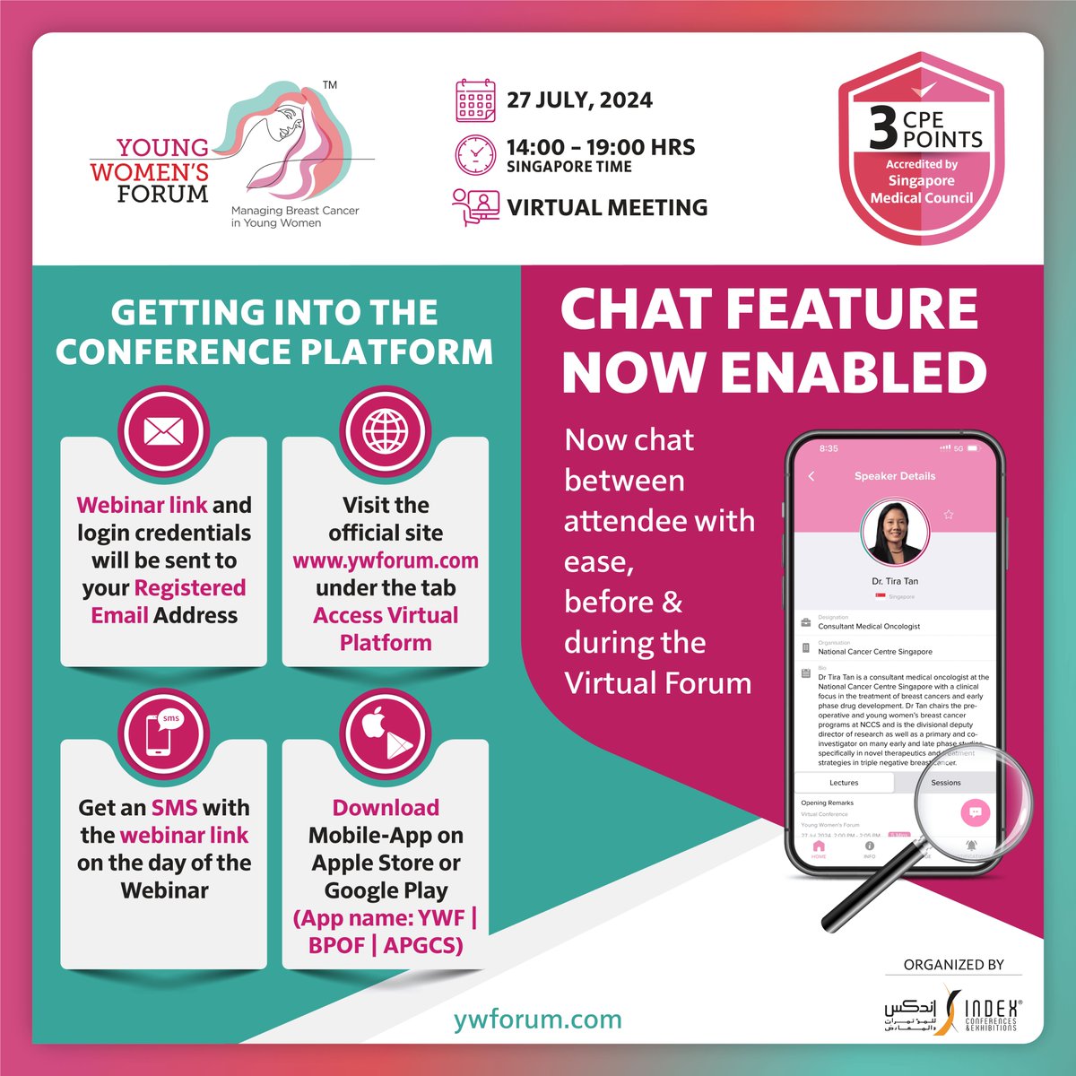 ywforum_'s tweet image. 🚨 YWF 2024 starts tomorrow! 🚨 Download our app now to connect with attendees, stream live lectures, join Q&As, and more. Don’t miss out!
📲 Android - play.google.com/store/apps/det…
iOS- apps.apple.com/ae/app/ywf-bpo…
Register today!
#YWF2024 #BreastCancer #VirtualConference