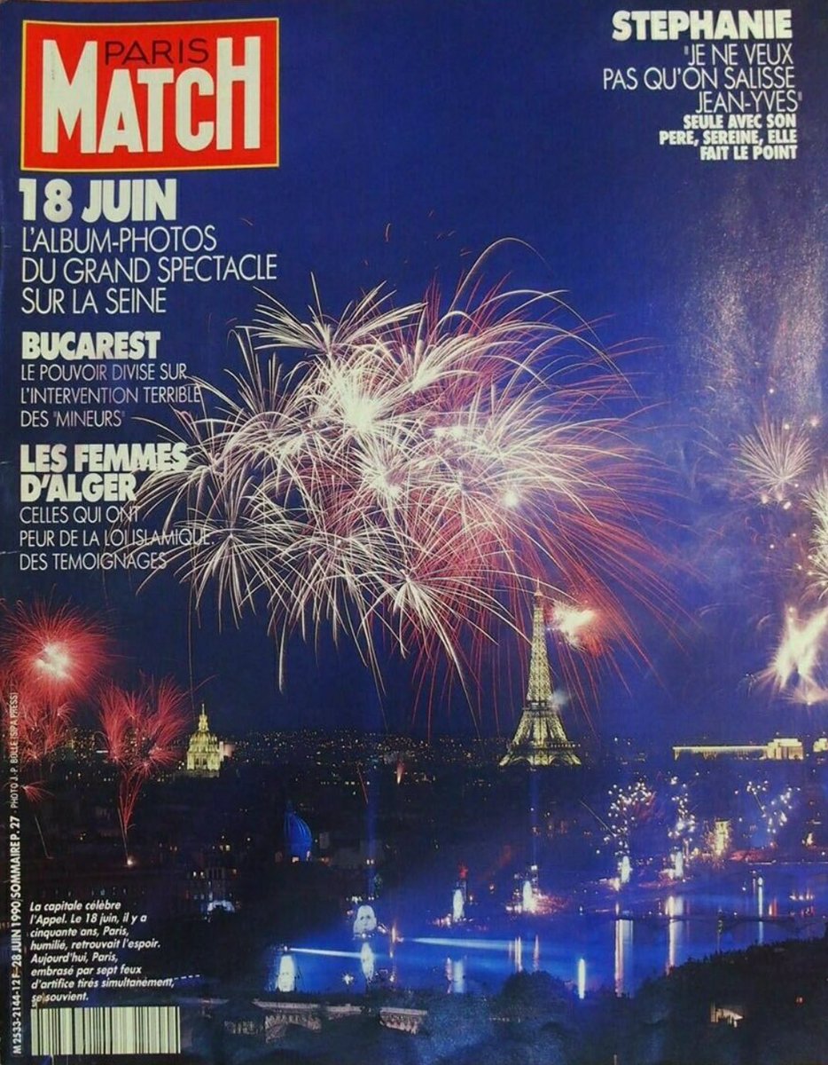 Ce soir, #Paris2024 renoue avec l’idée pionnière de Jacques Chirac de faire de la Seine le cadre d’un grand spectacle en hommage au Général de Gaulle. Des centaines d’artistes y avaient pris part sur une armada de bateaux, péniches et barges. Déjà !
C’était le 18 juin 1990