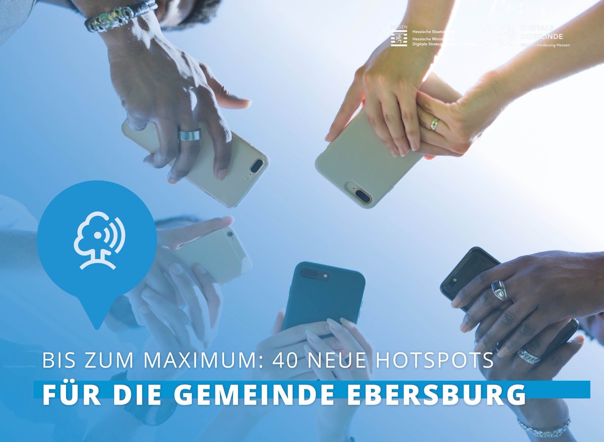 𝐄𝐫𝐬𝐭𝐞𝐬 𝐏𝐫𝐨𝐣𝐞𝐤𝐭&amp; 𝐠𝐥𝐞𝐢𝐜𝐡 𝐛𝐢𝐬 𝐳𝐮𝐦 𝐌𝐚𝐱𝐢𝐦𝐮𝐦 𝐠𝐞𝐟ö𝐫𝐝𝐞𝐫𝐭? Ja, in der Gemeinde Ebersburg! 🙌🙌🙌

Hier wurden gleich 40 Hotspots gefördert. 🥳An folgenden Standorten gibt es künftig freies WLAN:
hessen-wlan.de/de/standorte.h…