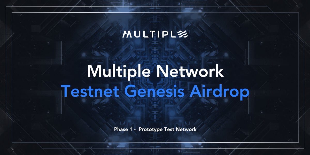 🚀 The Multiple Network Testnet Genesis Airdrop is here! Phase 1 - Prototype Test Network slot allocation is now open! 

🎉Secure your slot and earn a Genesis airdrop worth $400-$600 by participating in the network test. The testnet launches soon, so seize the opportunity to earn