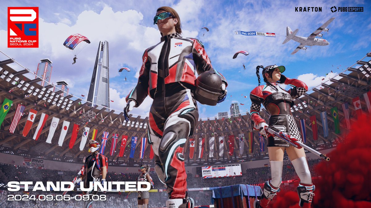 PUBGEsports's tweet image. 𝐒𝐓𝐀𝐍𝐃 𝐔𝐍𝐈𝐓𝐄𝐃 🪂

#PUBG #PUBGEsports #PNC