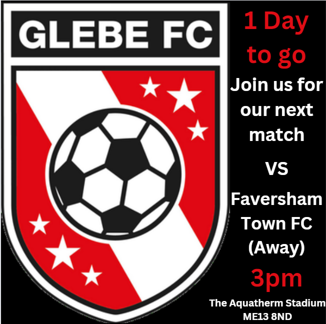 Glebe Football Club (@glebefootball) on Twitter photo The First Game of the Season is almost upon us.
1 day to go before we visit <a href="/FavershamTownFC/">Faversham Town F.C.</a> for the opening game of the <a href="/SCEFLeague/">Presence & Co. SCEFL League</a> Premier Division.
Faversham vs Glebe
3pm Kick off
The Aquatherm Stadium ME13 8ND
<a href="/glebefootball/">Glebe Football Club</a>
#UpTheGlebe The First Game of the Season is almost upon us.
1 day to go before we visit <a href="/FavershamTownFC/">Faversham Town F.C.</a> for the opening game of the <a href="/SCEFLeague/">Presence & Co. SCEFL League</a> Premier Division.
Faversham vs Glebe
3pm Kick off
The Aquatherm Stadium ME13 8ND
<a href="/glebefootball/">Glebe Football Club</a>
#UpTheGlebe
