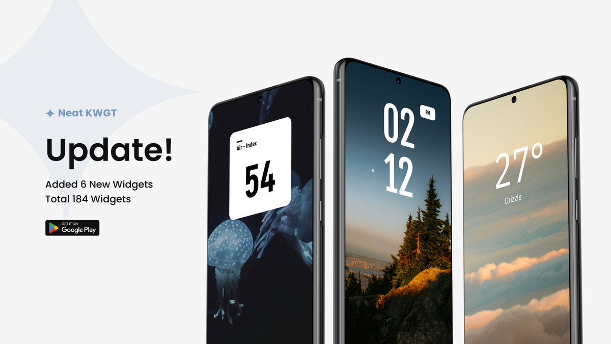Abhishek01kr's tweet image. #NeatKWGT v3.5 Update! ✨

• Added 6 New Widgets
• Total 184 Widgets

Get Neat KWGT now: play.google.com/store/apps/det…

#neatkwgt #widgetpack #androidwidgets #kwgt #homescreen #customization #androidsetup #widgetdesign #androidcustomization