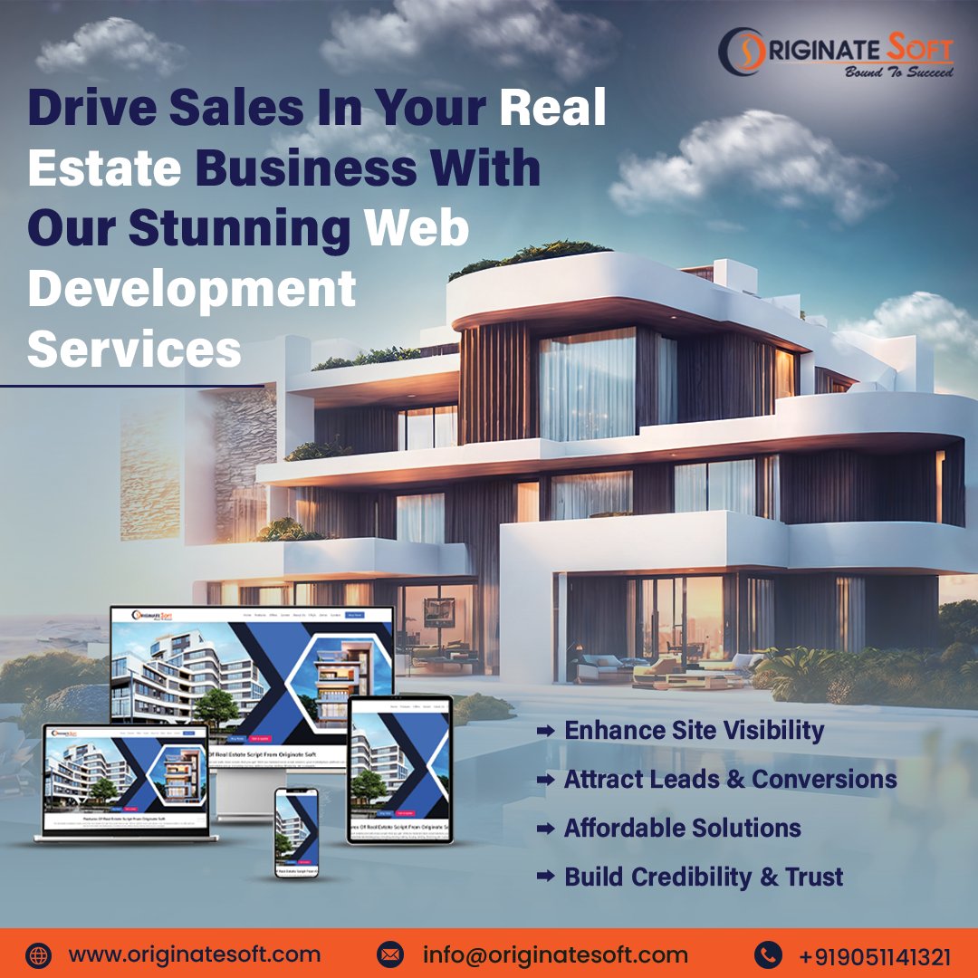 originatesoft_'s tweet image. Transform your #realestate business with our one-stop professional #websitedevelopmentservices. 

Drive more sales and success with our advanced, robust, and secure development. 

Let us help you to build a real estate site that connects with clients. 

🌐 originatesoft.com/services/real-…
