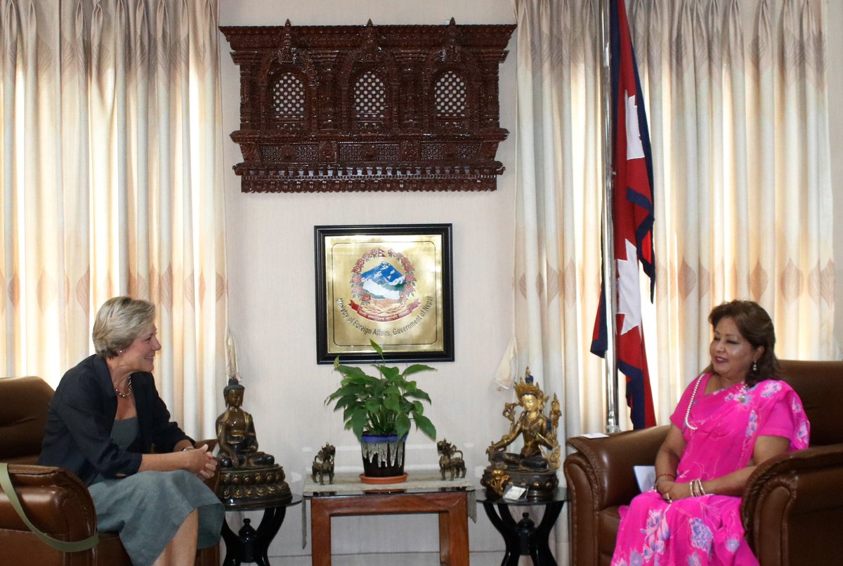 Veronique Lorenzo (@euambnepal) on Twitter photo Excellent conversation with Hon Minister of Foreign Affairs <a href="/Arzuranadeuba/">Dr. Arzu Rana Deuba</a>, around Nepalโs priorities, ๐ช๐บ๐ณ๐ต50 years of friendship and our continued commitment to work together <a href="/MofaNepal/">MOFA of Nepal ๐ณ๐ต</a>ย ย <a href="/eu_eeas/">European External Action Service - EEAS ๐ช๐บ</a>ย ย <a href="/EU_Partnerships/">EU International Partnerships ๐ช๐บ</a> Excellent conversation with Hon Minister of Foreign Affairs <a href="/Arzuranadeuba/">Dr. Arzu Rana Deuba</a>, around Nepalโs priorities, ๐ช๐บ๐ณ๐ต50 years of friendship and our continued commitment to work together <a href="/MofaNepal/">MOFA of Nepal ๐ณ๐ต</a>ย ย <a href="/eu_eeas/">European External Action Service - EEAS ๐ช๐บ</a>ย ย <a href="/EU_Partnerships/">EU International Partnerships ๐ช๐บ</a>