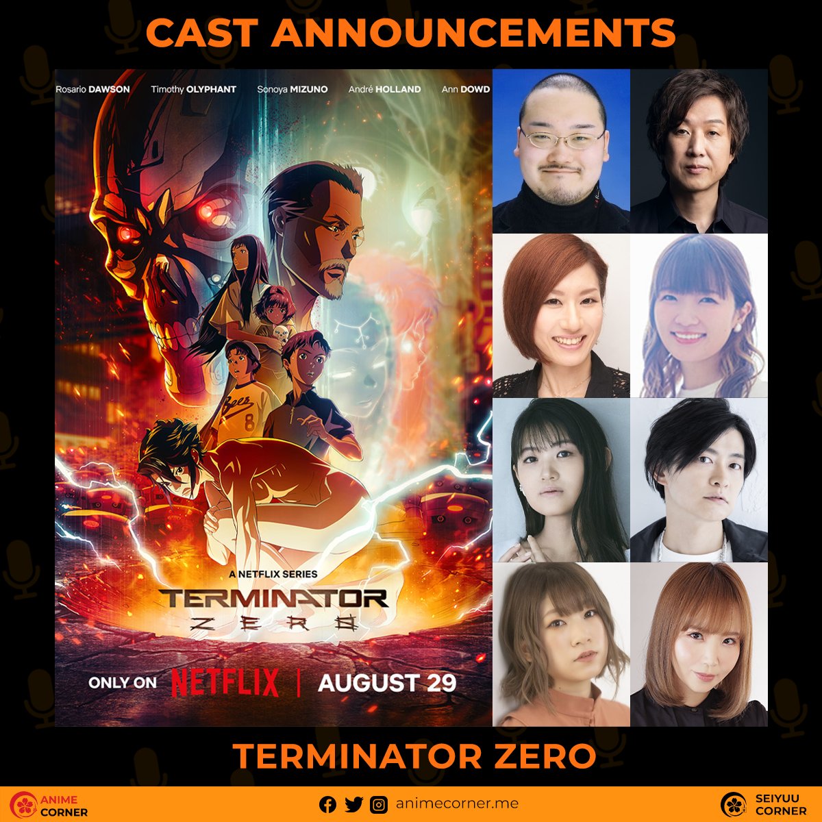 The Japanese voice cast of 