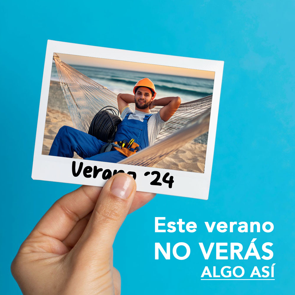 En #verano nuestro servicio comercial y técnico continúa activo👉del 29jul al 30ago🕒 de 7 a 15 h. [L-V]

Así, solo llevarás toalla, bronceador y gafas de sol, olvidándote por completo del trabajo.

¡Relájate y disfruta del periodo estival! El stock de #Cable es cosa nuestra⚡🏖️