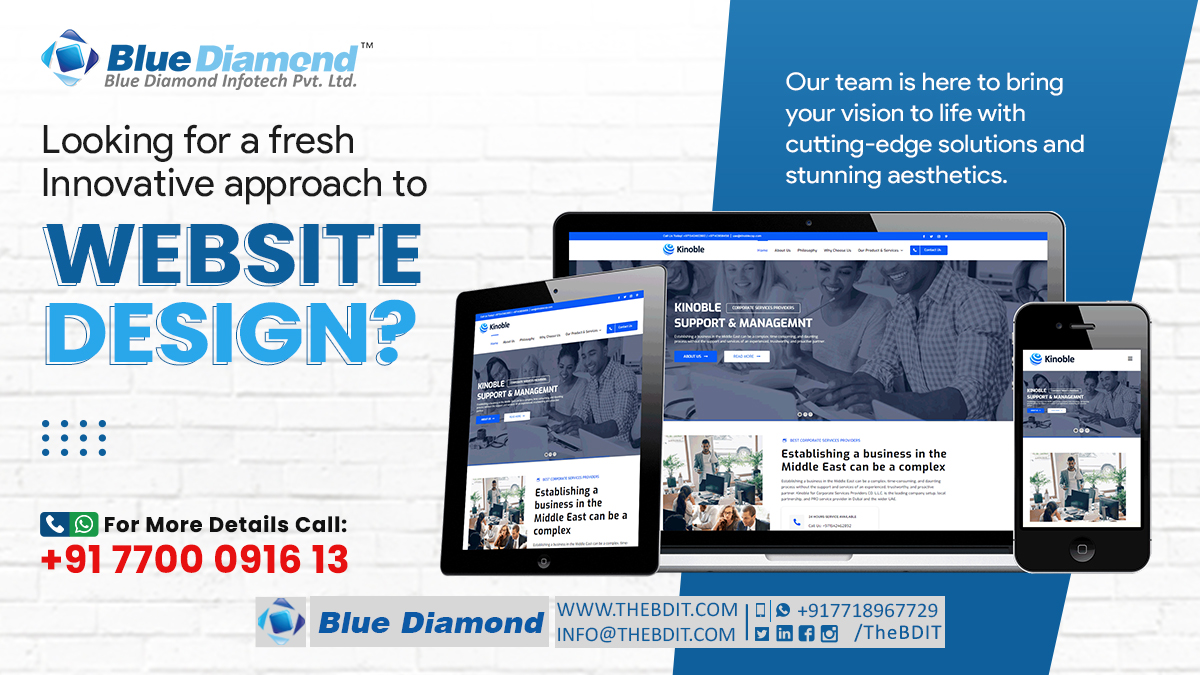 Looking for a innovative approach to Website Design?
Our team is here to bring your vision to life with cutting-edge solutions and stunning aesthetics.
#websitedevelopmentservice 

𝐑𝐞𝐚𝐜𝐡 𝐔𝐬 :
🌐: thebdit.in
📧: info@thebdit.com
🗨: +91 77189 67729 WhatsApp