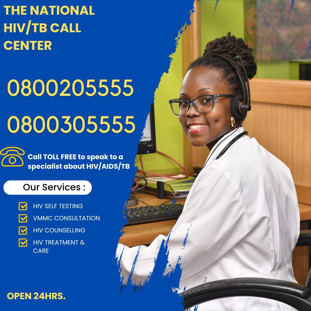 Did you know that, as a health worker or client in any part of Uganda, you can call our toll-free hotline to receive support from a specialist on managing issues or conditions related to HIV/AIDS, TB services, Cervical Cancer, and Voluntary Medical Male Circumcision (VMMC)?