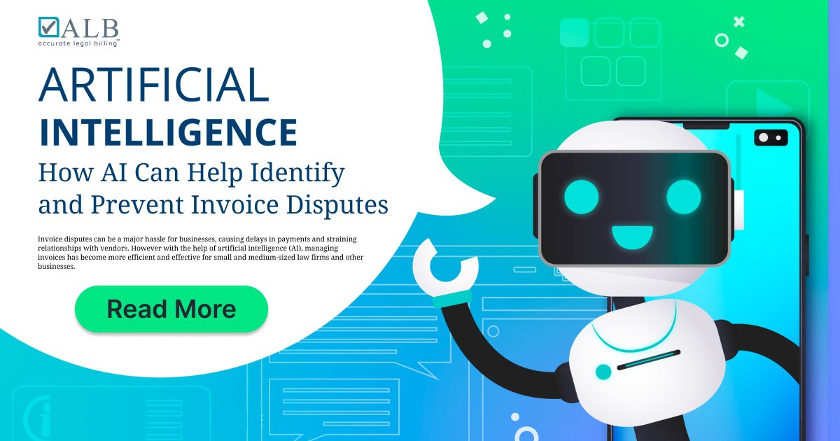acc_legal_bill's tweet image. Discover how AI improves invoice management by reducing errors and preventing disputes, enhancing efficiency for businesses. bit.ly/3RSrWqe

#InvoiceManagement #InvoiceDisputes #ArtificialIntelligence #AIPowered #BusinessEfficiency #AIInvoicing #LegalBilling  #ALBHub