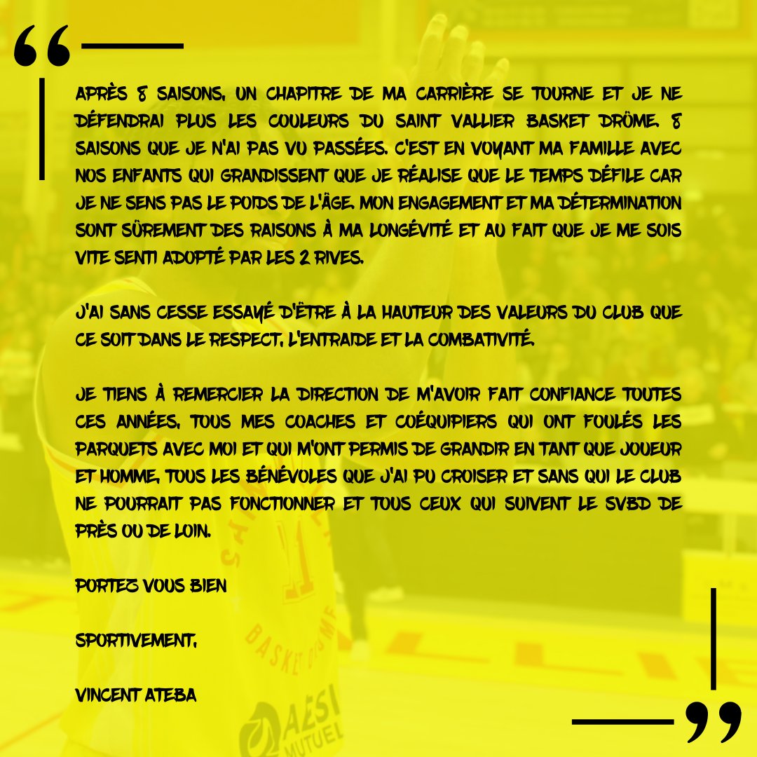 Saint Vallier Basket Drôme tweet media