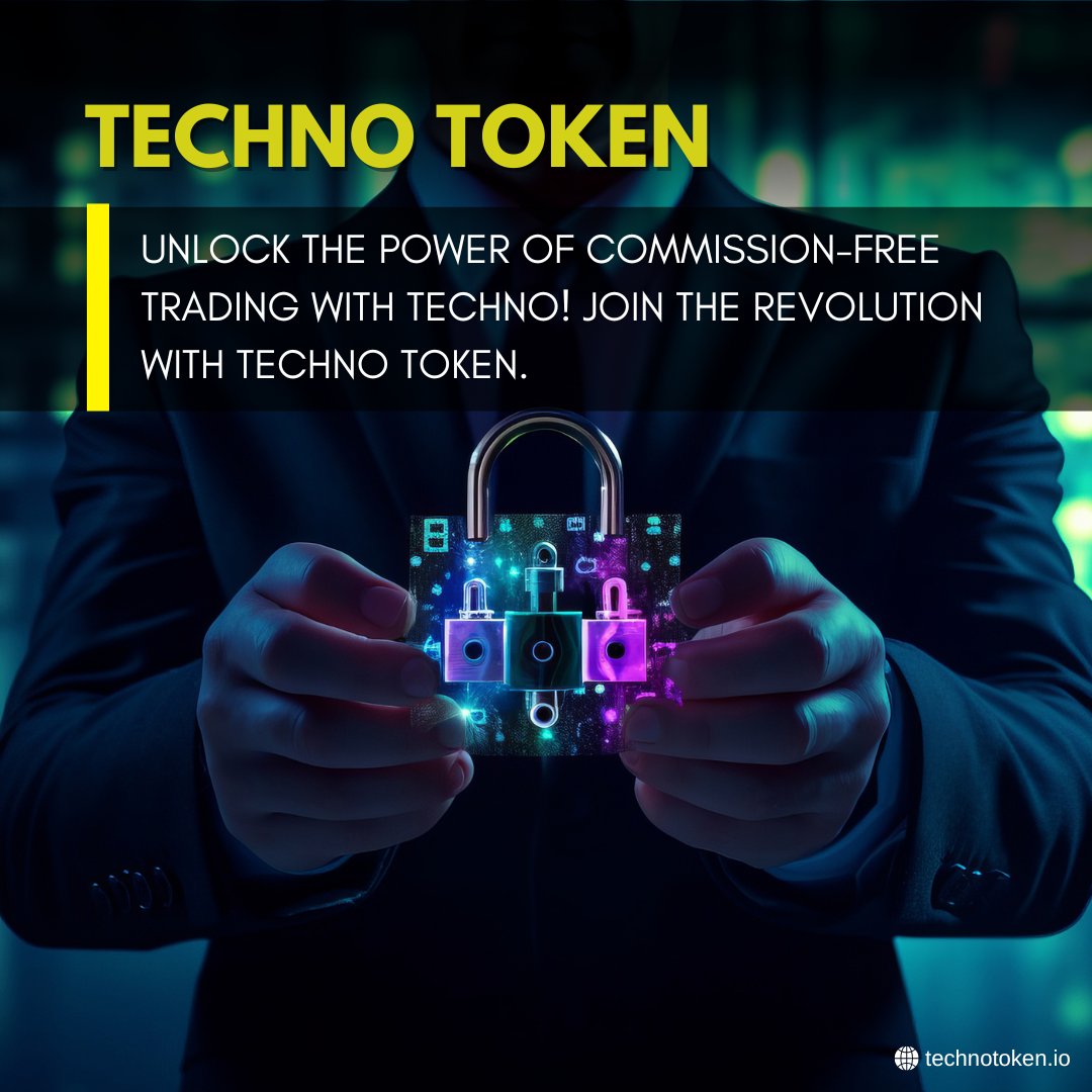 TokenTechno's tweet photo. Unlock the Future of Trading! 🔓🚀

Join the #TechnoToken revolution and experience commission-free trading like never before! 🤑✨

Let's build a new era of financial freedom together! 💪

Website: https://t.co/yPrh5k42qQ

#TechnoToken #crypto #blockchain #trading #finance https://t.co/tax0mQSFJM