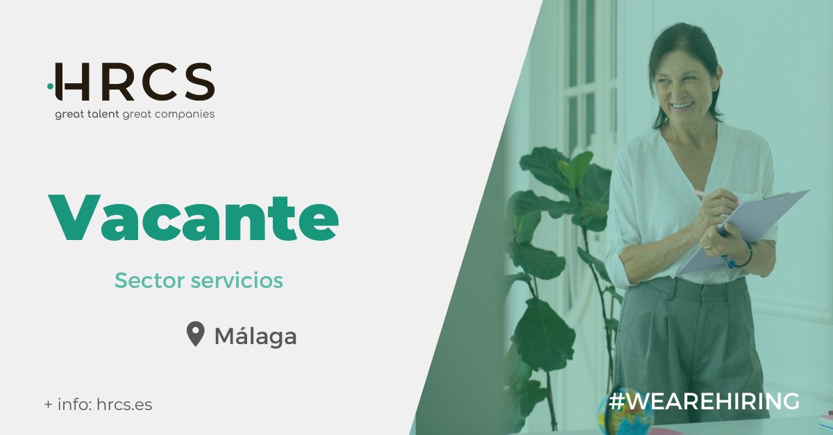 Importante Grupo Empresarial de Madrid, para su nueva apertura en #Málaga, precisa incorporar: 𝗖𝗼𝗼𝗿𝗱𝗶𝗻𝗮𝗱𝗼𝗿/𝗮 𝗣𝗿𝗼𝘆𝗲𝗰𝘁𝗼𝘀 𝗦𝗼𝗰𝗶𝗼 𝗖𝘂𝗹𝘁𝘂𝗿𝗮𝗹𝗲𝘀.

Entra aquí y envíanos tu CV ➡️ hrcs.talentclue.com/es/node/109293…