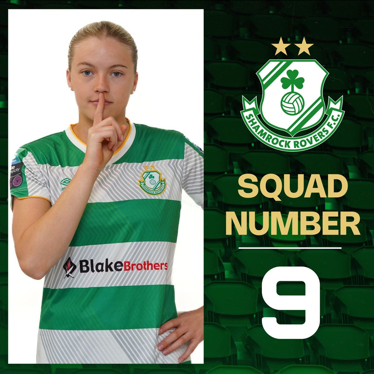 RoversWomen's tweet photo. 𝐄𝐂𝟗 ✅

👕 Ahead of tomorrow's clash with Cork, Emily Corbet has been handed the number 9⃣ shirt https://t.co/bqPQm97fcg