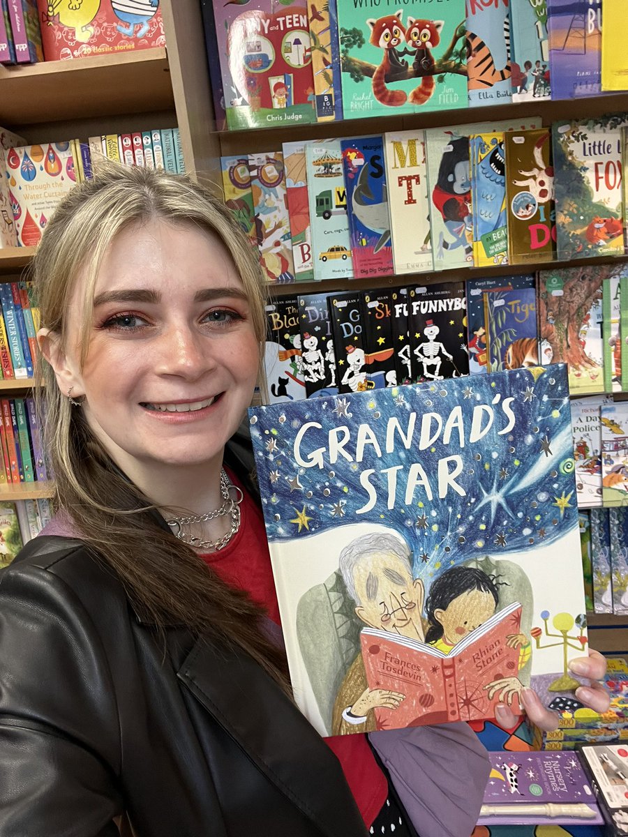 My wonderful friend Rhian Illustrated this amazing book! 
Grandad’s Star written by the fabulous <a href="/FrancesTosdevin/">Frances Tosdevin</a> ! It’s STUNNING! Get your hands on it now, cannot recommend enough ! #illustrator #friends #childrensbook #childrensillustrator (in House Of Books Crouch End)