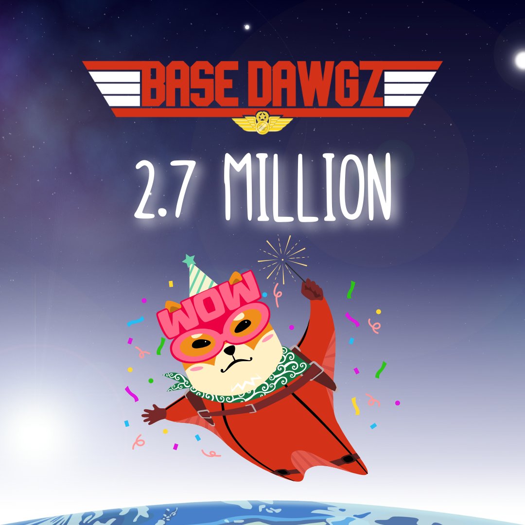 $2.7 MILLION

$DAWGZ just keeps pushing and we don't let up 💪